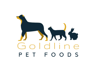 Goldline Pet Foods Logo animal logo cat logo dog logo logo logo design logo inspiration logo maker rabbit logo