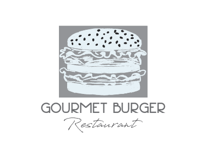 Yum yum gourmet burger logo burger burger bar food gourmet logo restaurant