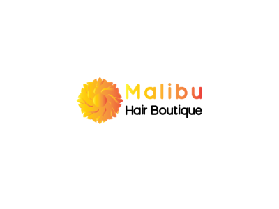Malibu Hair Boutique Logo beauty brand identity branding graphic design hair logo logo designer malibu sun