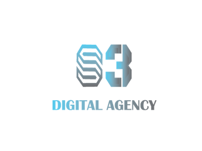 S3 Digital Agency Logo agency concept digital gradient graphic design logo vector