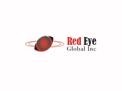 Red Eye Global Logo eye global graphic design illustration logo logo design