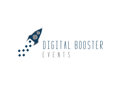 Digital Booster Logo clean digital graphic design logo logo design rocket simple vector