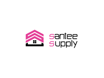 Santee Supply Logo clean construction graphic design logo logo design minimal vector