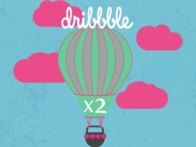 2x dribbble invites