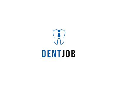 Logo design concept for DentJob adobe illustrator clean dental graphic design logo logo design