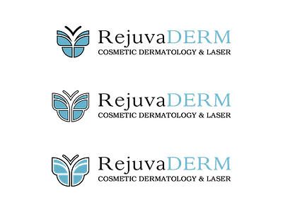 RejuvaDERM logo design