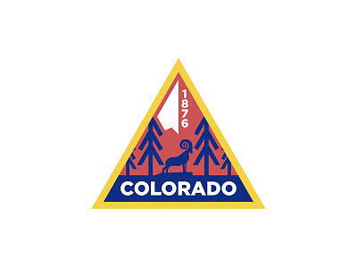 Colorado United 50 colorado mountain patch ram sticker usa wilderness