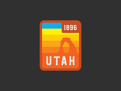 Utah United 50 arches national park patch sticker usa utah