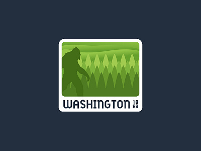 Washington United 50 bigfoot pacific northwest patch sticker usa washington