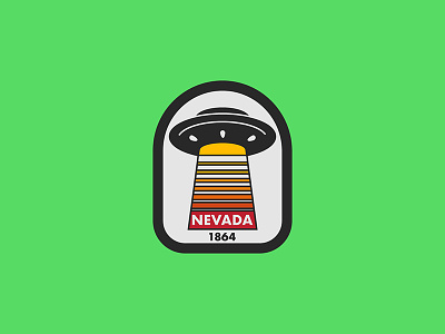 Nevada United 50 alien nevada patch sticker ufo usa