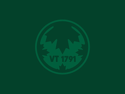 Vermont United 50 leaf maple patch sticker usa vermont