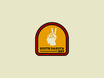 South Dakota United 50 patch peace south dakota standing rock sticker usa