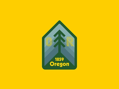 Oregon United 50 oregon pacific patch pnw sticker tree usa