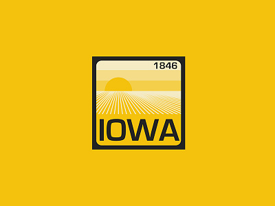 Iowa United 50 farm iowa patch plains sticker usa