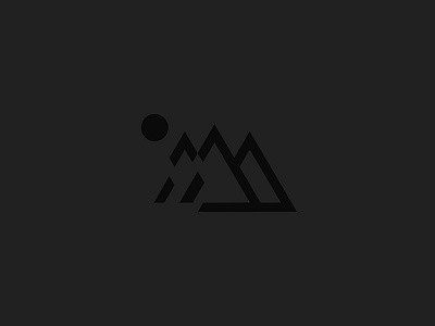 Mtn2 black minimal minimalism mountain outdoors wilderness