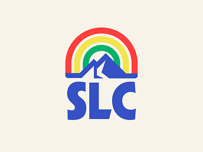 Salt Lake City, UT mountains pride rainbow slc slcdribbble utah