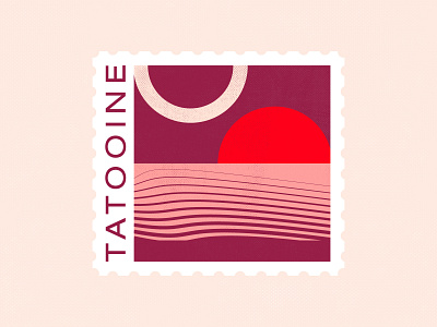 Tatooine Stamp — Dribbble Weekly Warm-Up