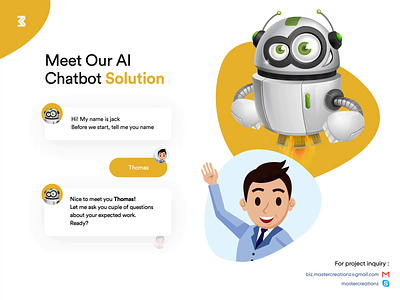 Chatbot Solution Animation animation 2d animation design branding chatbot chatbots chatbox chatting creative design interface modern product robot ui