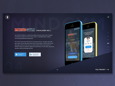 Mindgym creationz creative design interface landing master mindgym modern page portfolio ui website