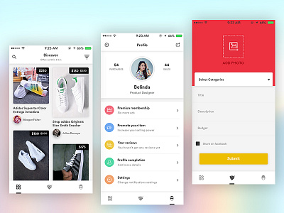 Shopping App app clean creative design master creationz mobile