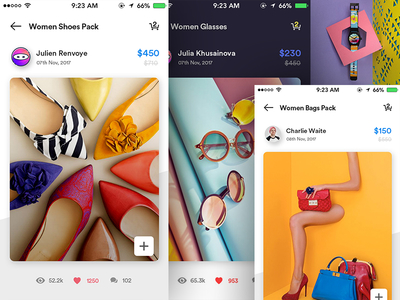 Shopping App app clean color creative design interface ios mobile ui user