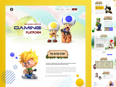 Gaming Landing Page app branding colorful creationz creative design dribbble gradients interface landing page logo master creationz modern trending trending ui website