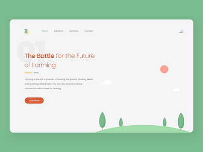 Farming Website aftereffects app colorful creative dailyui dairy farming design dribbble farming interface introduction landing page master creationz modern vegetables webpagedesign website website concept