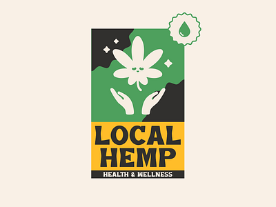 Fictional CBD Brand banner cannabis cbd design health hemp leaf logo marijuana oil weed wellness