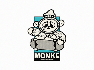 SKATEBOARDING MONKE