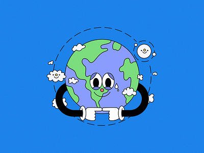 save the planet 👉👈 cartoon character character design composition cute design earth earth day ecological ecology global warming green illustration mexican mexico planet save the planet sustainable
