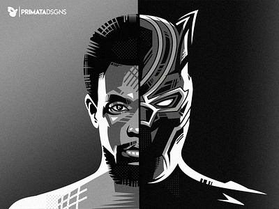 Black Panther - Chadwick Aaron Boseman black panther chadwick design hero illustration logo marvel panther vector vector art vector artwork