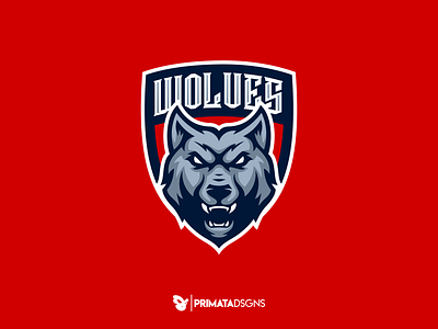 Wolves Shield animal dribbble esports gaming illustration shield sport logo sportlogo vector art wolf wolf logo