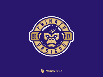 Primata 3 brand branding chimp chimpanzee design icon illustration logo monkey sport logo sportlogo vector