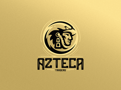 Azteca Traders american aztec aztecs brand branding design dribbble illustration logo mexico native sportlogo trade vector art