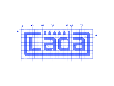 Lada GRID brand branding design graphic design grid logo