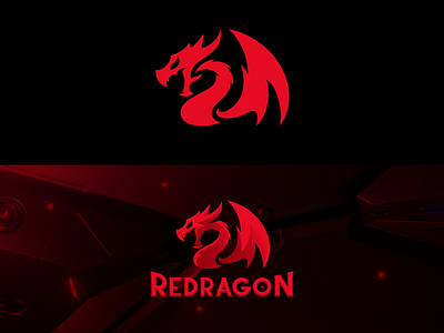 Redragon Redesign design dragon dribbble gamer logo minimalist red redesign redragon sportlogo vector