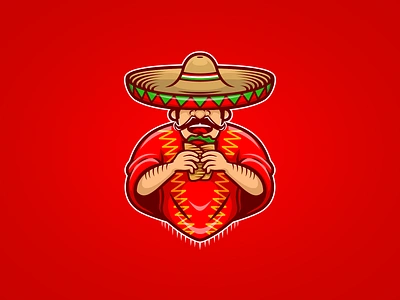 Burito branding burito character design design dribbble guacamole illustration logo mariachi mexican mexico sombrero sportlogo tacos vector vector art