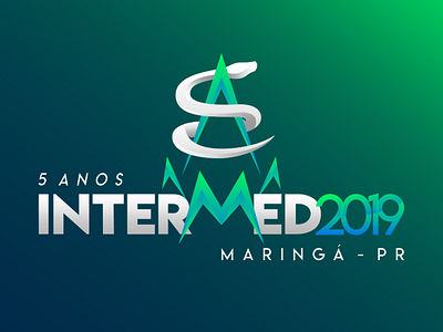 Intermed- PR 2019 brand design intermed jogos logo marigá snake typography vector