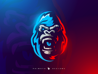 Gorilla Sport logo ape brand design dribbble esport esports gorilla illustration logo monkey monkey king primata sport logo sportlogo vector vector art vector artwork