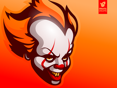 it 2 design dribbble esports illustration it logo pennywise sportlogo vector vector art vector artwork