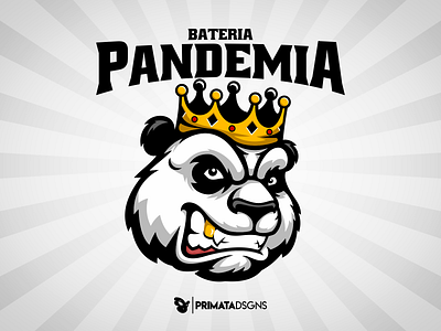 Pandemia design esport esports logo mascot panda bear panda logo sportlogo typography vector vector art vector artwork