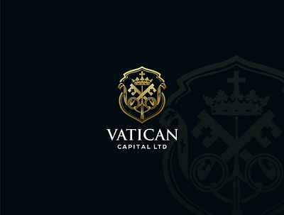 Vatican Capital Ltd Coat of Arms badge badge logo coat of arms gold luxury