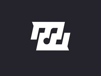 MW Music Label Logo clever doublemeaning music musiclabel musicnote negativespace