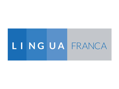 Logo Design - Lingua Franca blue gray logo design