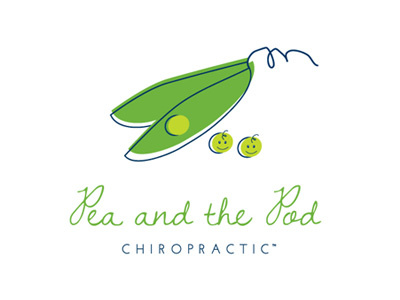 Pea and the Pod Chiropractic design logo