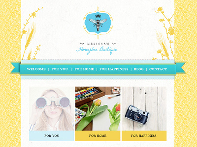 Web Design Mockup - First Draft boutique web design