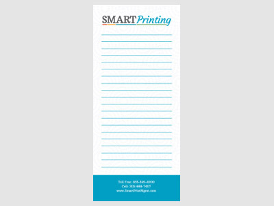 Scratch pad for local print shop pad scratch