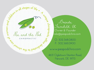 Pea and the Pod Biz Cards business card