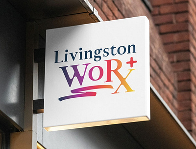 Livingston Wordmark branding logo logo design