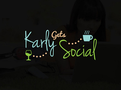 Karly gets social design logo